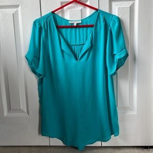 Teal blouse